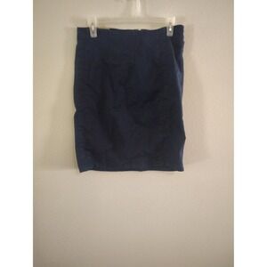 Denim BLVD Navy Blue High Waisted Denim Pencil Skirt Womens Large NWT